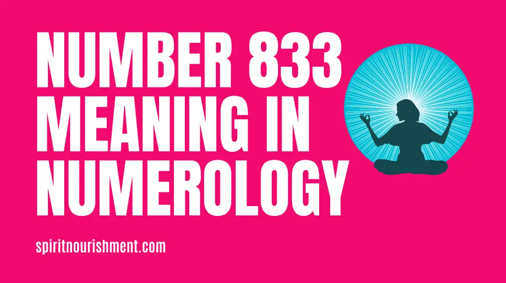 Number 833 Meaning In Numerology